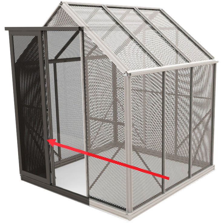 Aluminium Mesh Screen Door - BLACK
