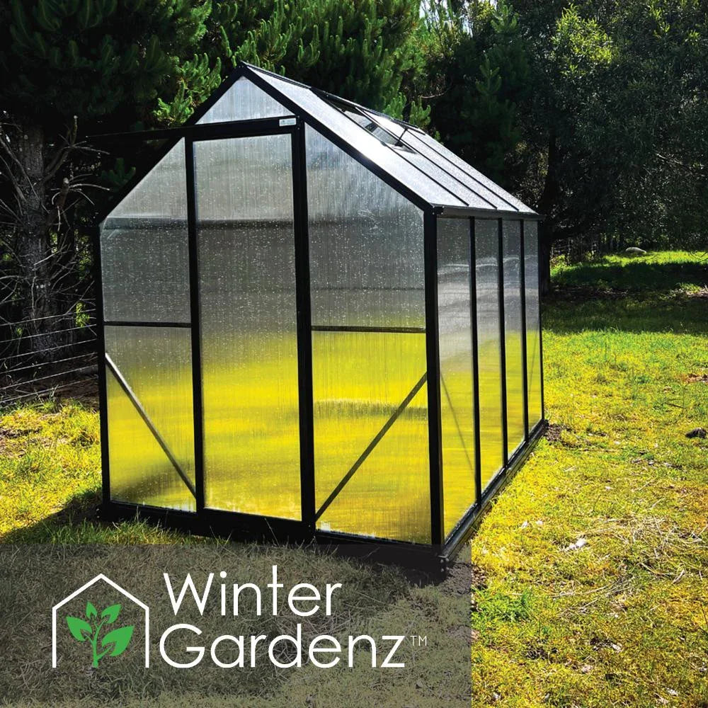  6x8ft (2x2.6m) Greenhouse 6mm Polycarbonate 