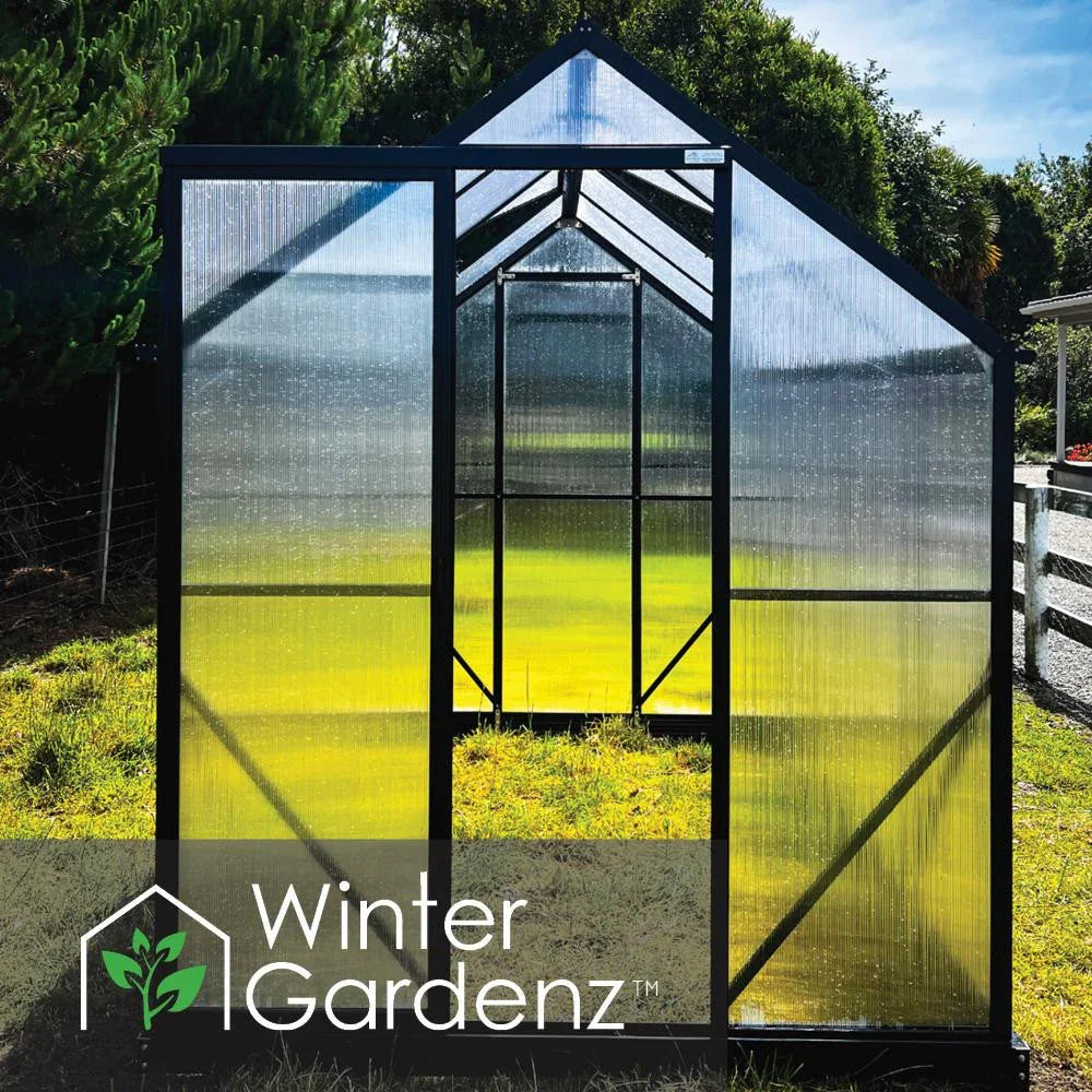  6x8ft (2x2.6m) Greenhouse 6mm Polycarbonate 