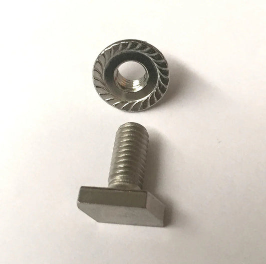 T-Head Stainless Steel Nuts and Bolts 25pk
