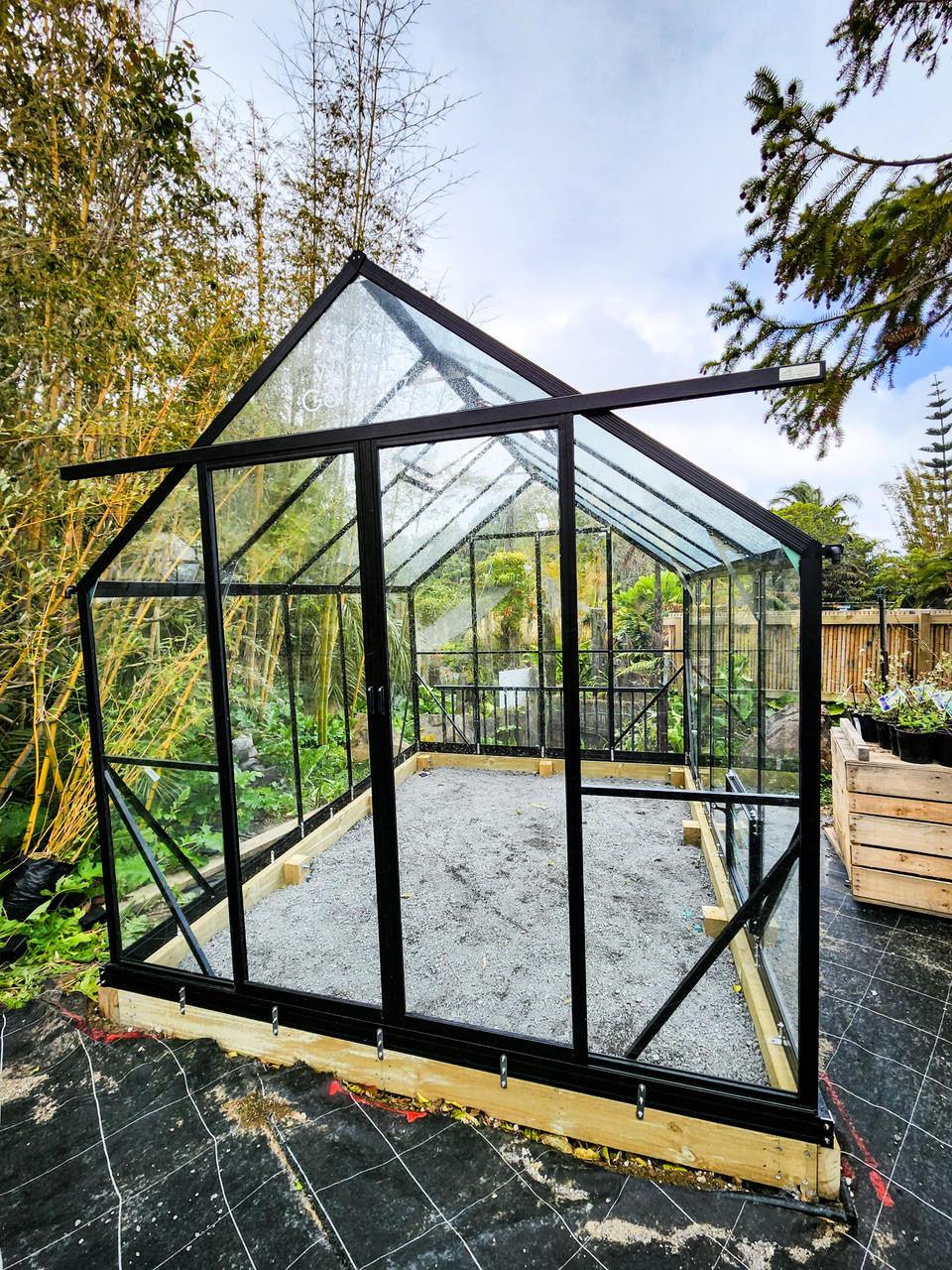 Winter Gardenz 8x10ft (2.6x3.2m) Glasshouse 4mm Toughened Glass